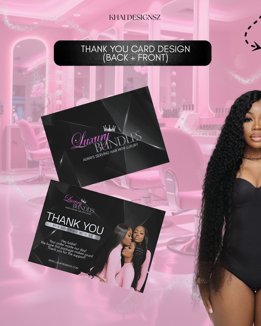 Thank You or Loyalty Card Design