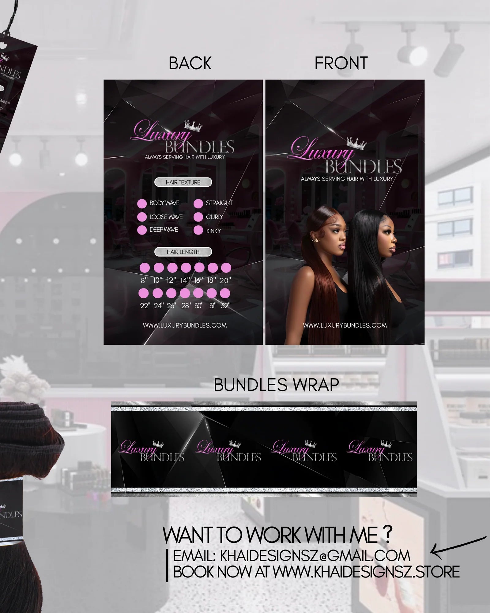 Hair Bundle Wrap Design